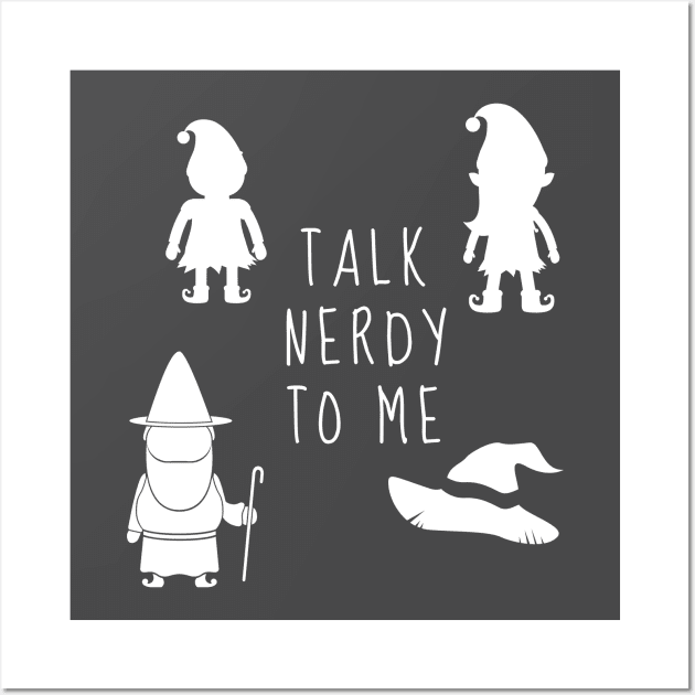 Talk Nerdy to Me Wall Art by JD McCroskey Bookish Merch